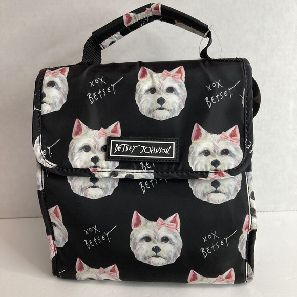 Betsey Johnson Handbags - Betsey Johnson Insulated Lunch Tote Bag West Highland Terrier Dog Westie